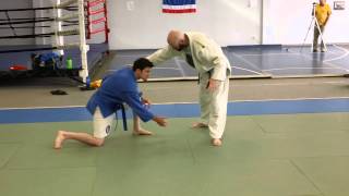 Sambo Ankle Pick Rolling Leglock [upl. by Cinimmod16]