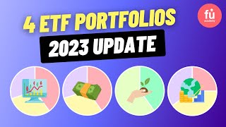 4 ETF Portfolios for Beginners in 2023 SIMPLE STOCK PORTFOLIO CONSTRUCTION [upl. by Ignatz]