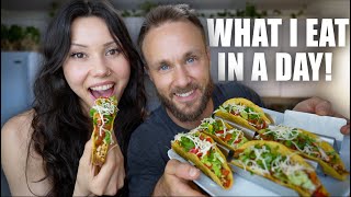 EASY High Protein Meals amp Vegan Tacos 🌮 FULL DAY OF EATING [upl. by Farica]