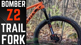 The Best Trail Fork for 500  Marzocchi Bomber Z2 Mountain BIke Fork Review and Actual Weight [upl. by Vasos]