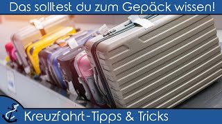 Kreuzfahrt Tipps und Tricks – Deine erste Kreuzfahrt Das solltest du zum Gepäck wissen [upl. by Glaab]