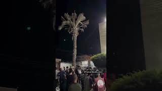 The pure joy in Gaza as Iranian missiles cover the sky above Tel Aviv [upl. by Dunseath]