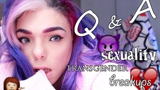 QampA 3  Sexuality Trans Issues and BREAKUPS [upl. by Ahsakat87]