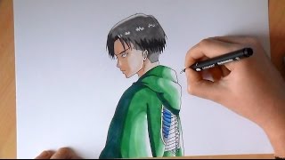 SPEED DRAWING Levi Ackerman 【Shingeki no Kyojin】 [upl. by Oflodor]