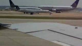 IAH Two Continental Airlines 737s take off at Houston 767200 [upl. by Amik]