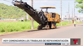 Inician los trabajos de reparación en la carretera PR165 [upl. by Zeuqcaj183]