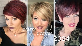 HERMOSOS TIPS DE MODA EN CORTES Y TINTES DE CABELLO 2024 [upl. by Dorena]