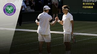 Roger Federer v Andy Roddick Wimbledon Final 2009 Extended Highlights [upl. by Ahsonek]