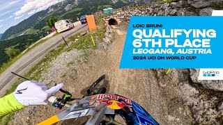 GoPro Loic Bruni 6th Place Qualifying Run  Leogang Austria  24 UCI Downhill MTB World cup [upl. by Field]