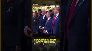 Trump Biden and Harris make rare joint appearance at 911 memorial hours after Presidential Debate [upl. by Kiyoshi571]