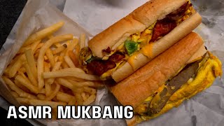 ASMR HOAGIE BREAKFAST SANDWICHES  THE BEST FRIES IN THE WORLD MUKBANG EATING SOUNDS [upl. by Inalial973]