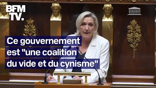 Le discours intégral de Marine Le Pen à lAssemblée nationale [upl. by Imrots53]