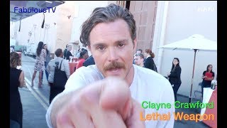 Clayne Crawford talks about his comedy on Lethal Weapon on FOX [upl. by Etnoval]