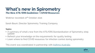 Whats new in Spirometry  the new ATS ERS Guidelines  COVID Resources [upl. by Lledo]