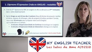 Méthodologie B2  Comment réussir lépreuve dEXPRESSION ORALE BAC anglais  les modalités [upl. by Oinota]