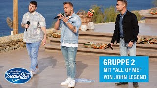 Gruppe 02 Kevin Jan B amp Marvin mit quotAll Of Mequot von John Legend  DSDS 2021 [upl. by Elfreda]