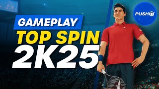 TopSpin 2K25 Full Match Gameplay  Federer Vs Alcaraz  PlayStation 5 [upl. by Lyram587]