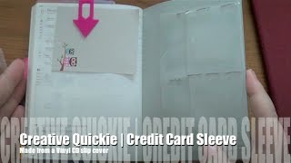 Creative Quickie  Easy DIY Credit Card Holder [upl. by Curran]