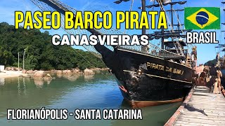 Barco Pirata excursión en Canasvieiras l Florianópolis SC l Brasil [upl. by Ainotna]