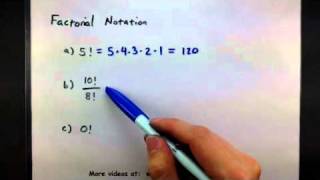 Probability  factorial notation [upl. by Delora]