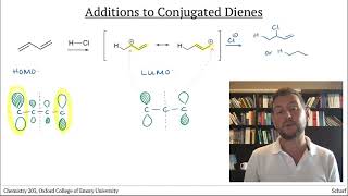 Conjugation 4 Diene Additions with HX [upl. by Millwater861]