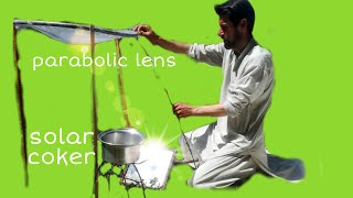 Parabolic Lens The Sun PowerHeat Energy Grid free Energysolar CookerAt Home [upl. by Nelad]