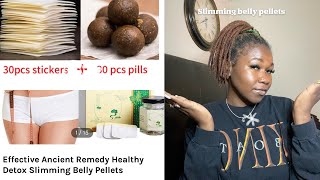 DETOX SLIMMING BELLY PELLET  As seen on TIK TOK  belly button detox patch [upl. by Adnilra]