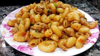 Chicken macaroni Recipe  Pasta recipe  masala macaroni  Indian style macaroni recipe [upl. by Prior524]