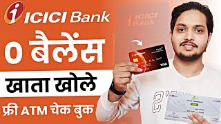 ICICI Zero Balance Account Opening Online 2024  ICICI Bank Account Opening Online [upl. by Cir]