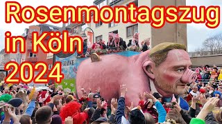 Köln Rosenmontagszug 2024  Karneval in der Südstadt gefilmt mit DJI Osmo Pocket 3 [upl. by Aysa]