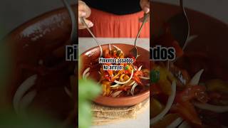 Pimentos assados na airfryer 🫑 shorts receitasairfryer pimentos [upl. by Ulu583]