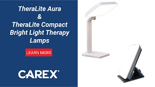 TheraLite Aura Bright Light Therapy Lamp amp Compact Bright Light Sun Lamp Product Showcase [upl. by Yerbua]