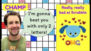 Can I beat the worst Scrabble bot with only 2 tiles per turn [upl. by Repinuj]