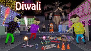 Gulli Bulli In Diwali  Diwali Ke Patakhe  Happy Diwali  Gulli Bulli  Make Joke Of Horror [upl. by Aseretairam]