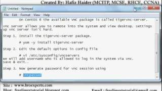 VNC Installation on Centos 6 [upl. by Ariajay]