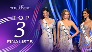 72nd MISS UNIVERSE  Top 3  Miss Universe [upl. by Liemaj]