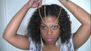 ♡ Spring Trend 2012 Gold Head Piece ♡ DIY [upl. by Herb]