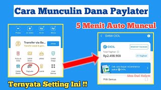 CARA MEMUNCULKAN DANA PAYLATER  CARA AKTIFKAN DANA PAYLATER SUPAYA BISA PINJAM UANG DI DANA CICIL [upl. by Pazice38]