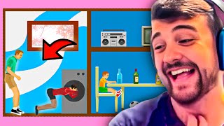 EL MEJOR NIVEL DE HAPPY WHEELS LLORO DE LA RISA [upl. by Jehias]