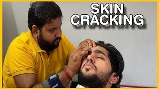 ASMR Skin Cracking Head Massage  Neck and Knuckles Cracking Adjustments by SHAMBOO💈asmr [upl. by Onailerua]