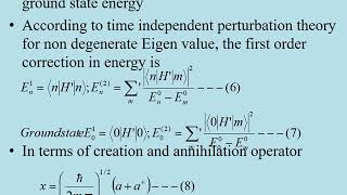 Second order correction in Energy  anharmonic oscillatortime independent perturbation method [upl. by Eilasor]