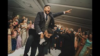 DANCE OFF PUNJABI WEDDING RECEPTION DANCE OFF TORONTO WEDDING 2020 [upl. by Mont]