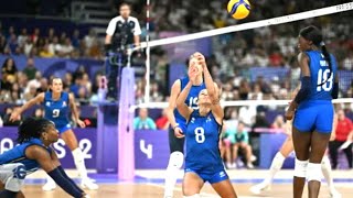 PARIGI 2024 PALLAVOLO FEMMINILE ORO ITALIA [upl. by Nyleahs]