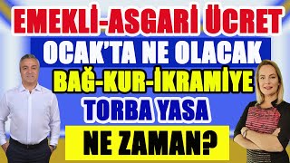 CANLI Emekli Asgari Ücret Ocakta Ne Olacak Bağkur İkramiye Torba Yasa Ne Zaman [upl. by Ericha]