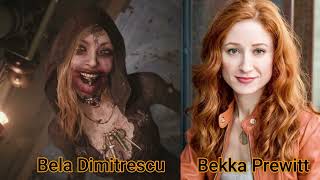 Character and Voice Actor  Resident Evil Village  Bela Dimitrescu  Bekka Prewitt [upl. by Oecam]