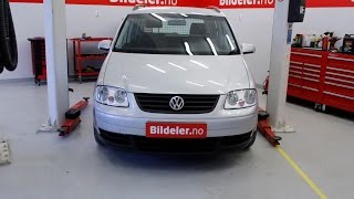 VW Touran Hvordan bytte støtdempere og fjærer foran  2003 til 2010 mod 1T [upl. by Aharon]