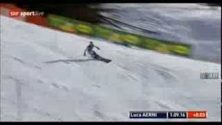 Slalom Wengen 2014  Luca Aerni  Run 2 [upl. by Eilrac]