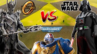 Every Star Wars VS Lord of the Rings VS Warhammer 40k ARMIES  Ultimate Epic Battle Simulator 2 [upl. by Ralston]