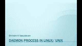 Daemons in LinuxUnix CRON [upl. by Anilatac]