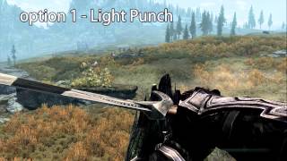 Skyrim Mod One Handed Punch [upl. by Nybbor237]